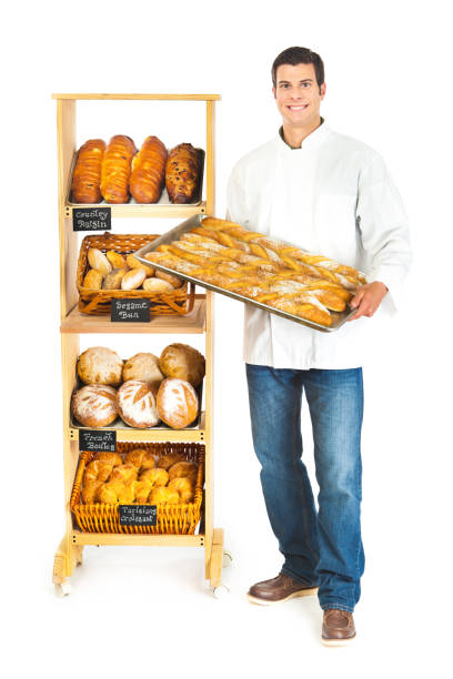 istock Small Family Business Bakery Store Owners on White Background 875332246