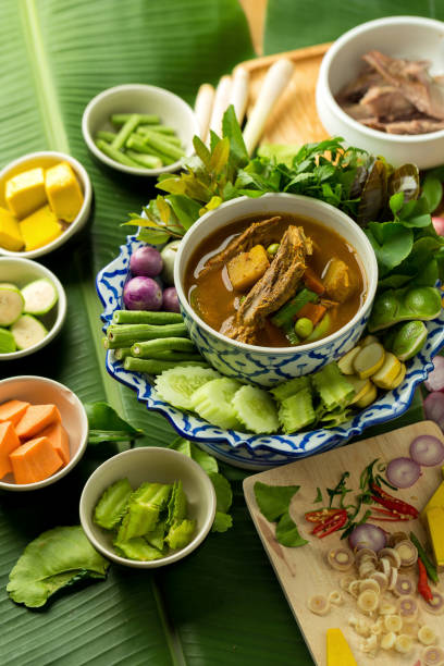 istock Fish organs spicy soup with bamboo shoots and vegetables 875335826