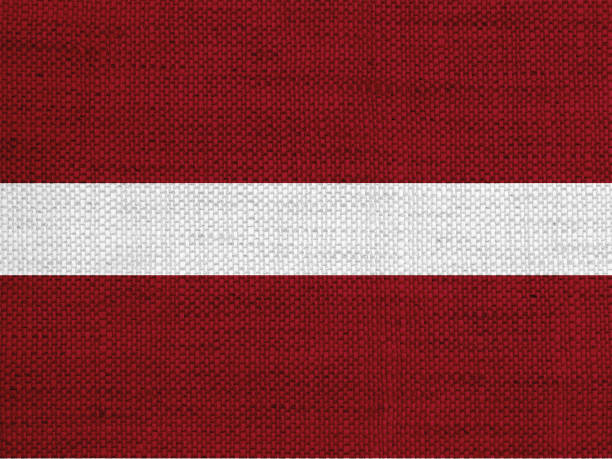 istock Textured flag of Latvia nice colors 875336508