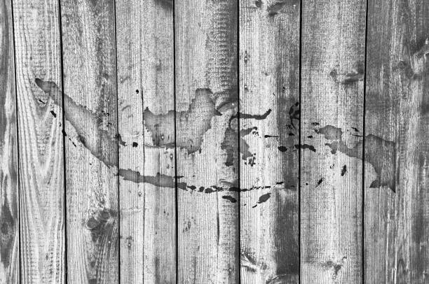 istock Map of Indonesia on weathered wood 875342998