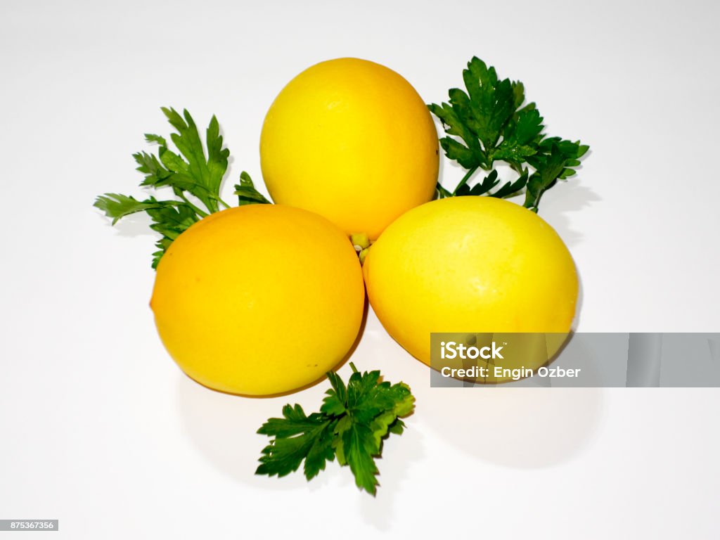 close,plan,lemon and parsley close,plan,lemon Food Stock Photo