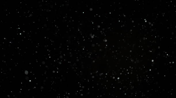 istock Slow Motion Snow on Black Background 875375750