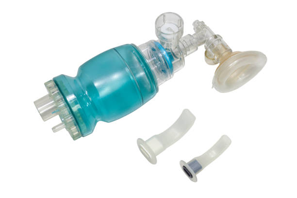 istock Ambu bag For child with Oropharyngeal Airway. 875380222
