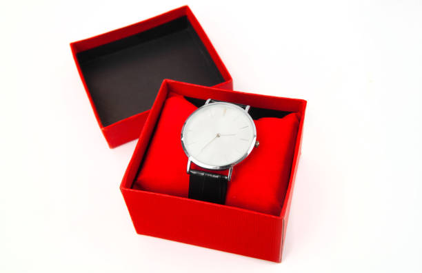 istock classic business watches in a red box isolated on white background 875383472
