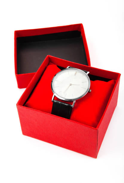 istock classic business watches in a red box isolated on white background 875383502