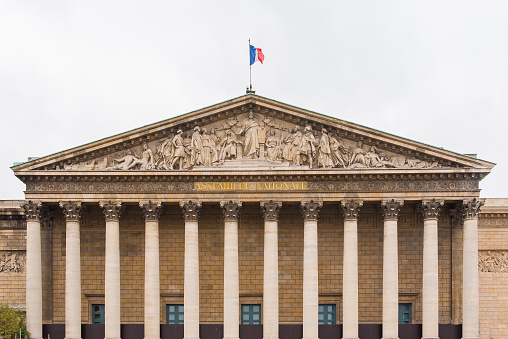 Paris, National Assembly, Palais Bourbon, beautiful monument