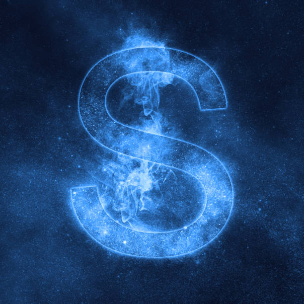 istock Letter S alphabet symbol. Space Letter, Night Sky Letter. 875384912