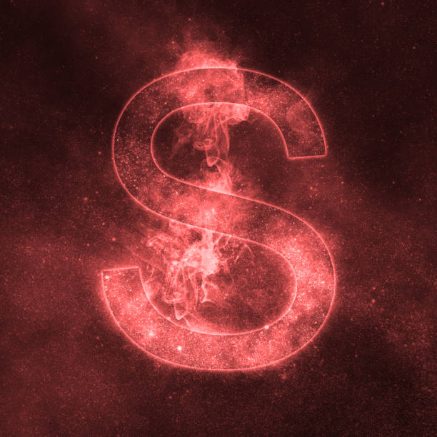 istock Letter S alphabet symbol. Space Letter, Night Sky Letter. 875387846