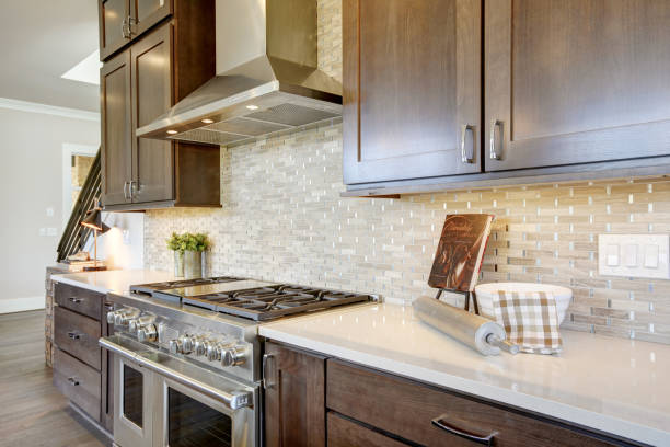 istock Luxury kitchen in a new construction home 875388390