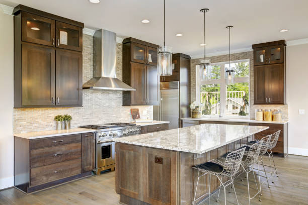 istock Luxury kitchen in a new construction home 875394624