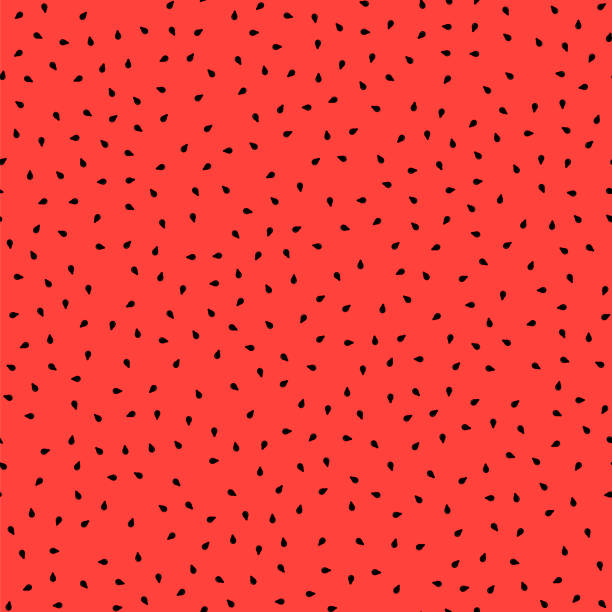 illustrations, cliparts, dessins animés et icônes de frais doux pastèque mûre naturel seamless pattern - watermelon