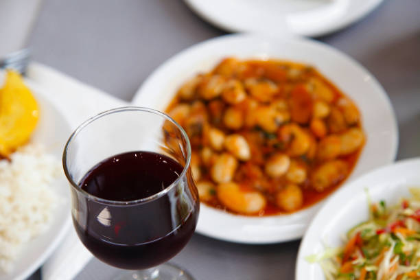 Italian food table setting