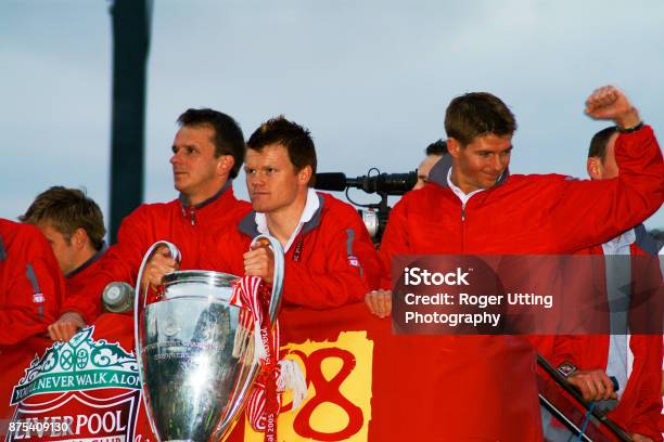 The Champions Of Europe 2005 Stock Photo - Download Image Now - Horizontal, John Arne Riise, Leisure Activity