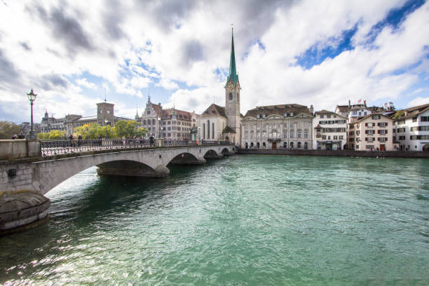 istock Fraumuenster Cathedral in Zurich 875422676