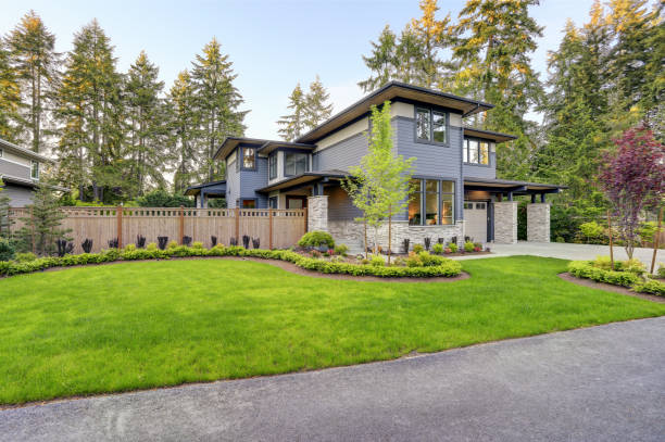 istock Luxurious home design with modern curb appeal in Bellevue. 875424306