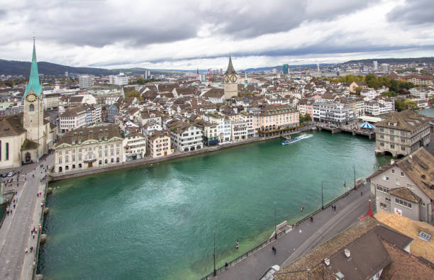istock Zurich Cityscape (aerial view) 875427386