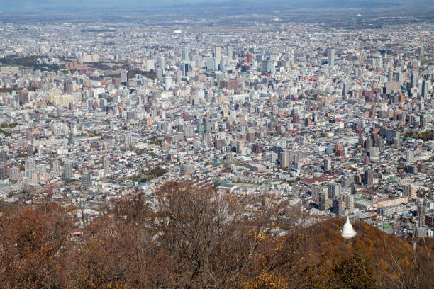 Sapporo View stock photo