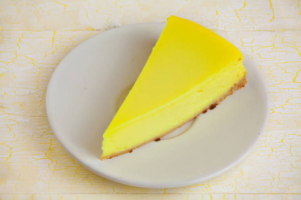 istock delicious cheesecake with lemon  on  plate 875430808