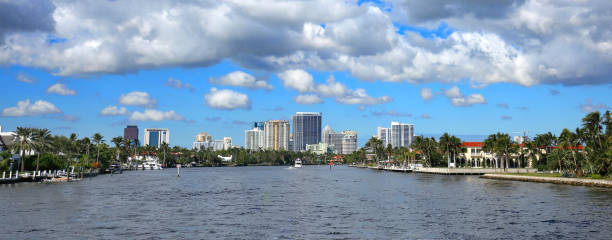 istock Fort Lauderdale skyline and waterfront homes 875461610