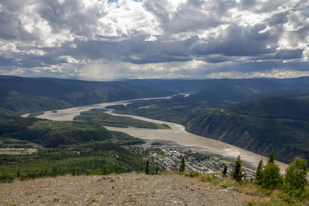 istock Dawson City and the Yukon River from Midnight Dome, Yukon 875473342