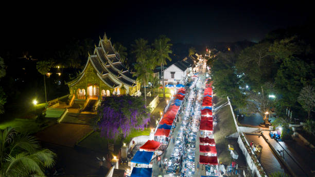 istock Drone aerial view of Luang Prabang, Laos 875477716