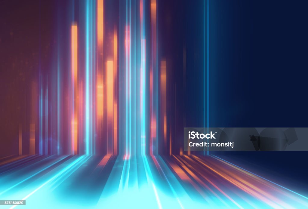 Azul fondo de tecnología abstracto con forma geométrica - Foto de stock de Futurista libre de derechos