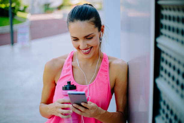 istock Young woman after training outdoor 875483594