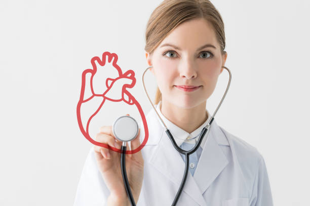 auscultation입니다. 의료 검 진 개념입니다. - stethoscope human cardiovascular system pulse trace healthcare and medicine 뉴스 사진 이미지