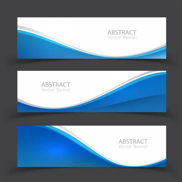 Vector illustration of Set of banner templates.  Modern abstract Vector Illustration design.