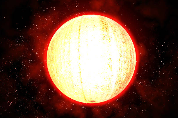 istock The glowing planet radiates heat in the galaxy. 875496090