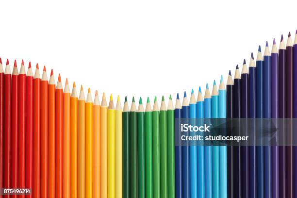 Colorful Pencils Stock Photo - Download Image Now - Colored Pencil, Backgrounds, Education