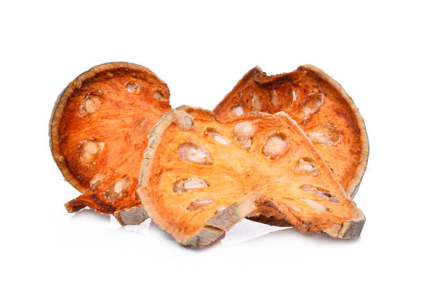 istock dried bael fruit tea (aegle marmelos) isolated on white background, herb for healthy beverage 875500142