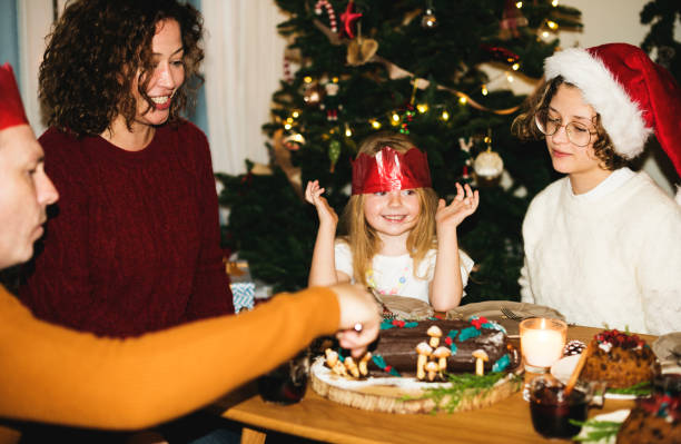 istock Family having a Christmas dinner 875502936