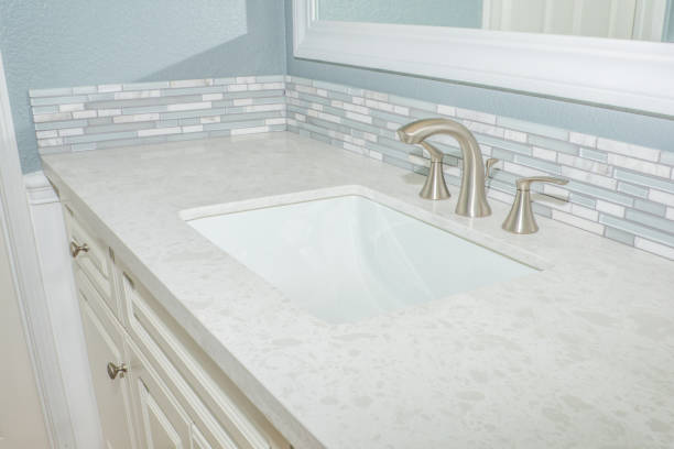 istock Remodeled Bathroom Sink and Counter 875503238