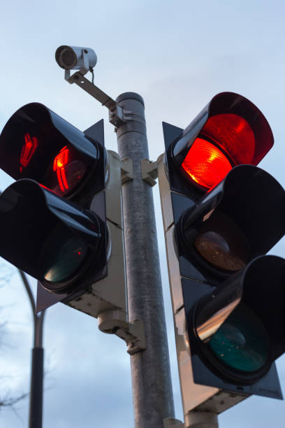 istock traffic lights and facades near train station 875524182