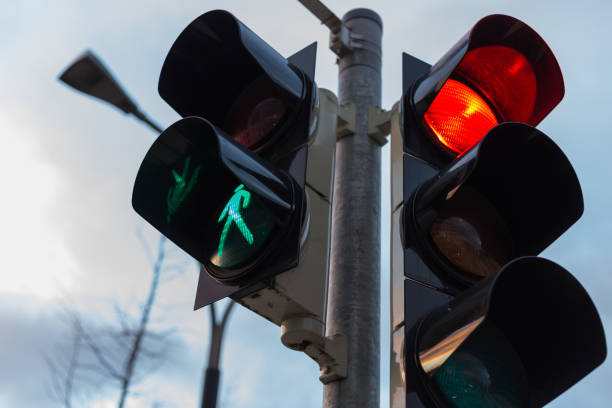 istock traffic lights and facades near train station 875524184
