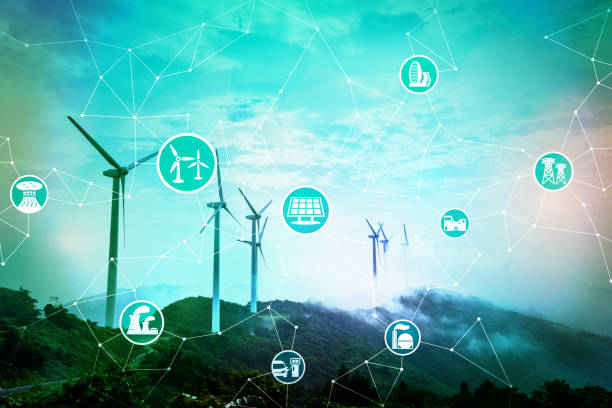 istock Renewable energy concept. Abstract mixed media. 875524460