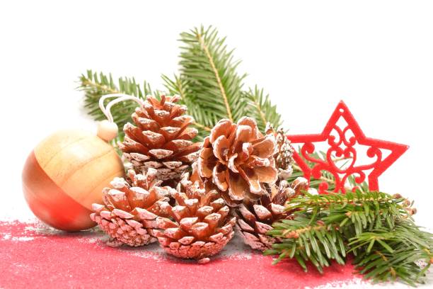 istock christmas decorations or christmas ornaments. winter holiday concept 875528150