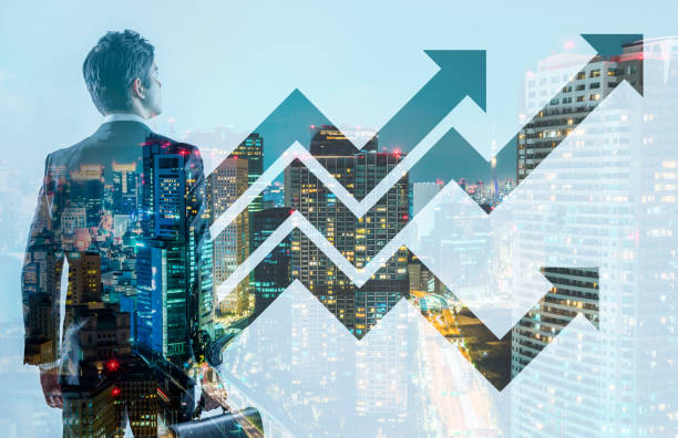 concepto de negocio y crecimiento. - performance chart optimization boost fotografías e imágenes de stock