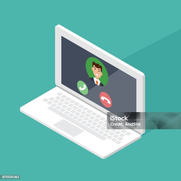 Ip Telephony Vector Voice Over Ip Ip Telephony Voip Technology Concept Vector Illustration ...