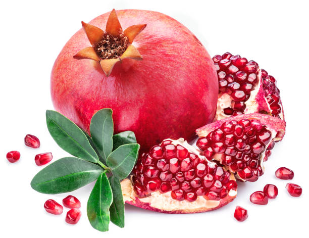 istock Ripe pomegranate fruits. 875547536