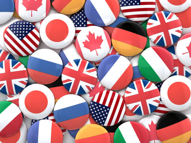 istock Group of Eight Badges 875560892