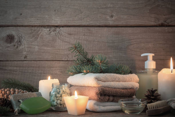istock spa treatments on wooden background 875567630