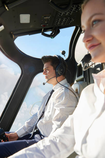 istock Pilot And Co Pilot In Cockpit Of Helicopter 875568760