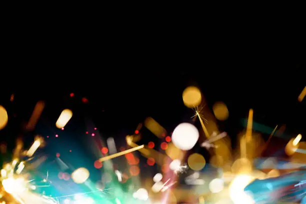 Photo of Abstract Sparkler Background