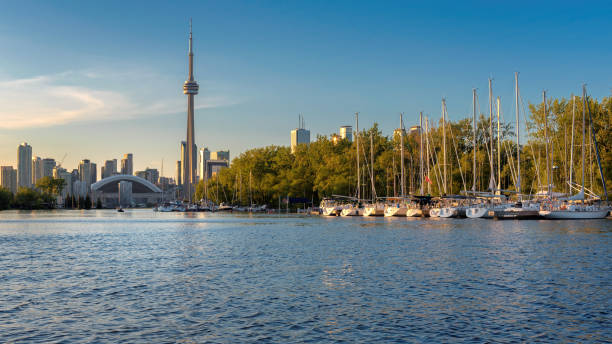 istock Toronto skyline with sailboats 875576642
