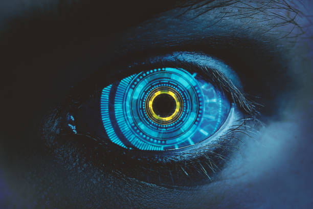 Biometrics, innovation and access concept stock photo