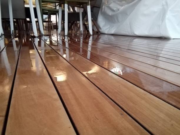 istock Wet chairs outdoors 875596082
