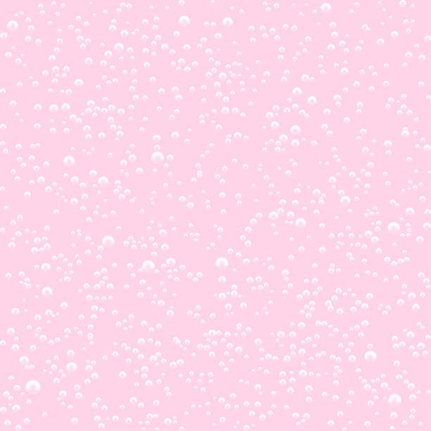 Vector Seamless pattern of pink milk shake bubbles. Vector illustration. Vector Seamless pattern of pink milk shake bubbles. Vector illustration persistent organic pollutants stock illustrations