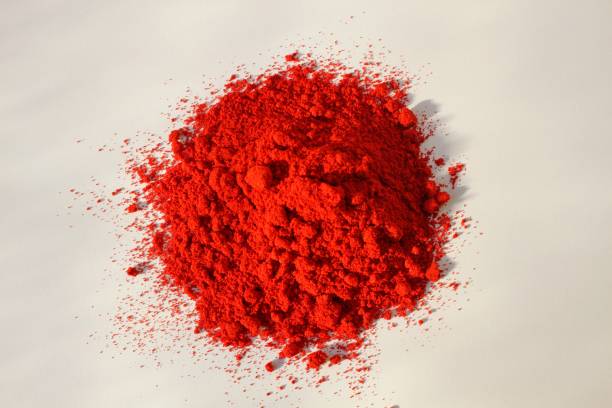 istock Heap of cayenne pepper on white background 875605980